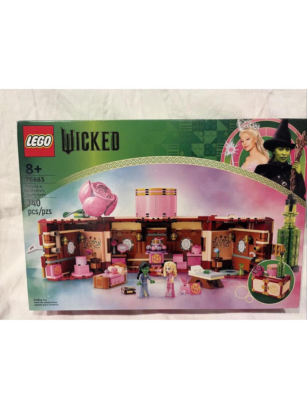 LEGO Wicked: Glinda & Elphaba's Dormitory (75683) Brand New Sealed Box Retired